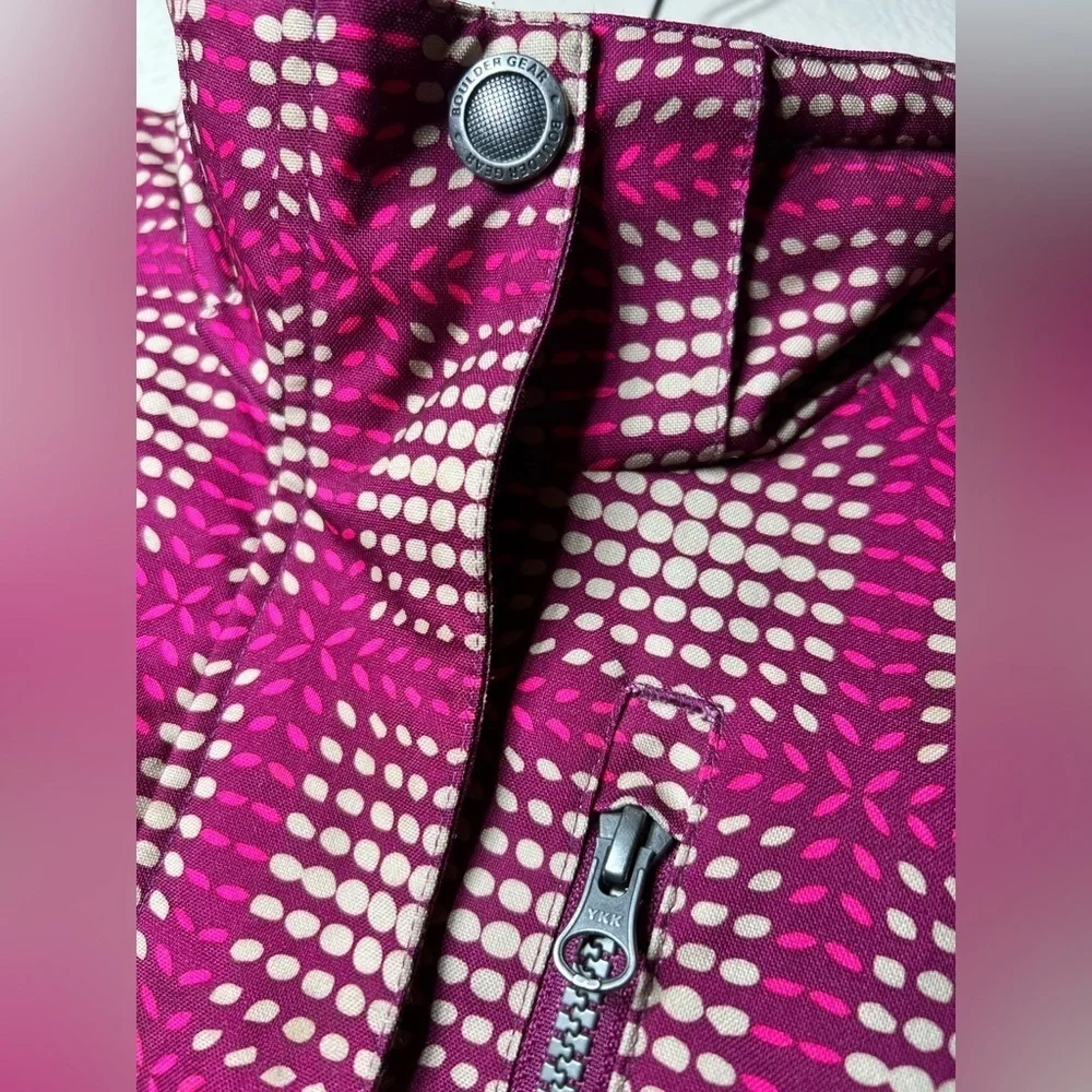 Boulder Gear Cozy Kids' Pink and White Checkered Puffer Snowboarding Jacket